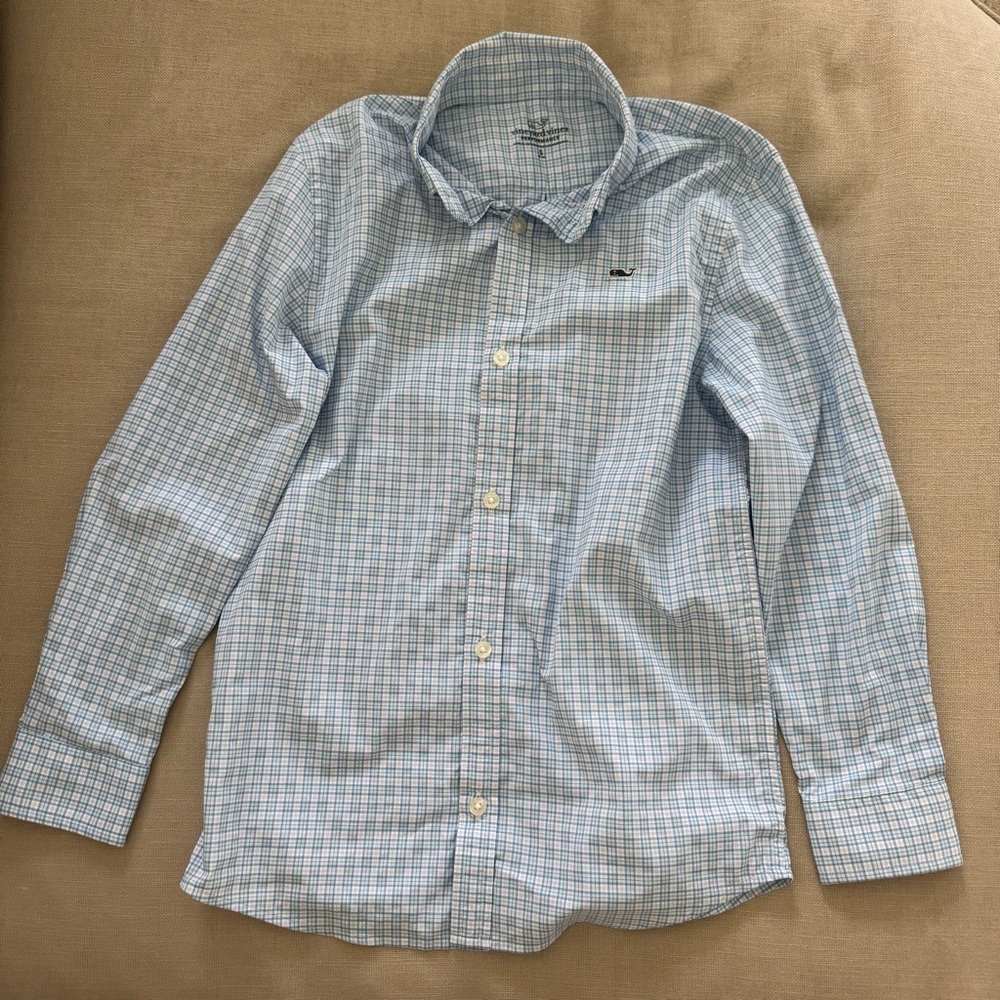 Vineyard Vines Blue Performance Button Down Shirt
